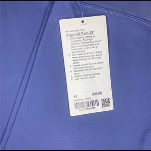 Lululemon align leggings in Water drop NWT size 14